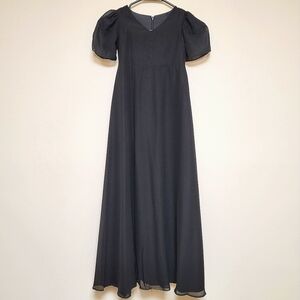 ✨️Girls | M | Elegant Formal Floor-Length Bridesmaids Dress | Black